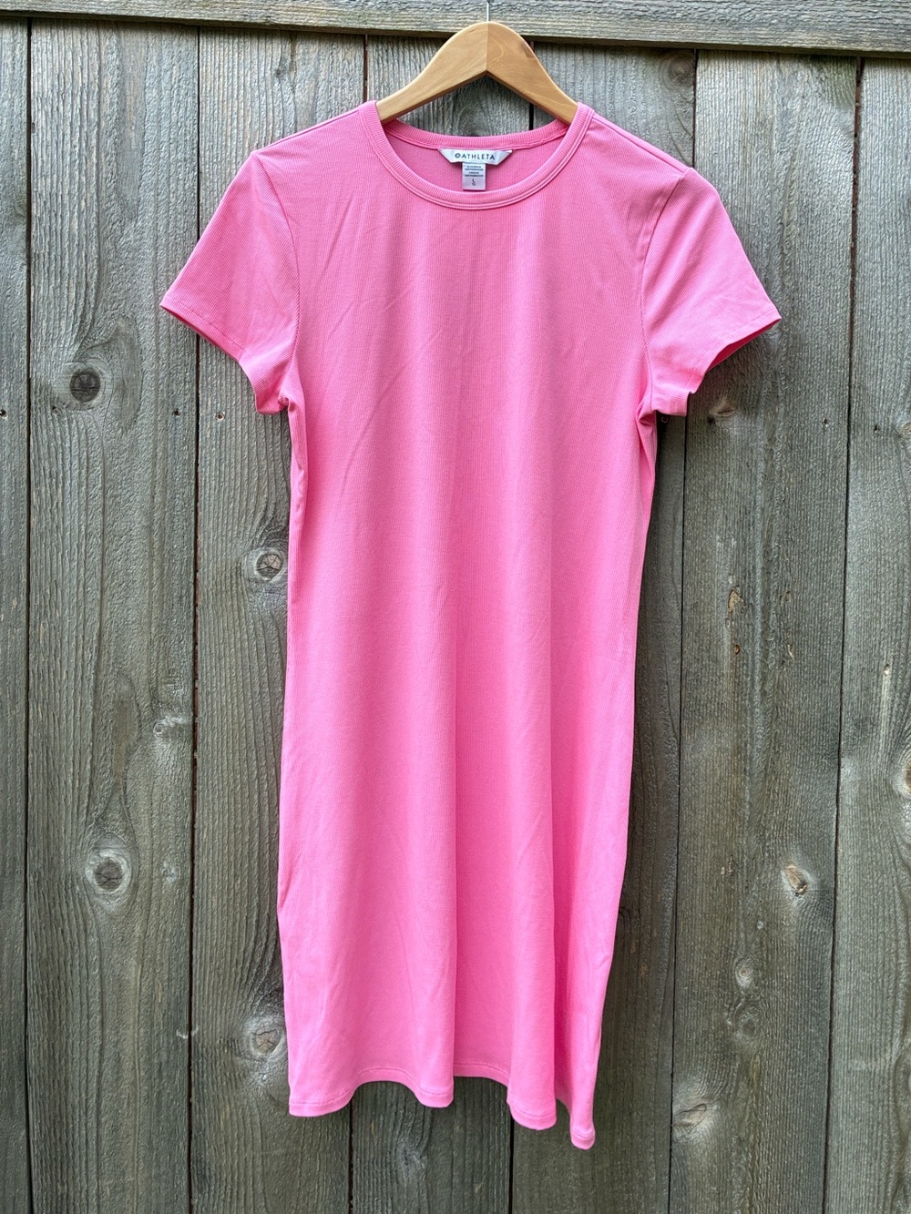 Athleta Pink Short-Sleeve Tee Dress